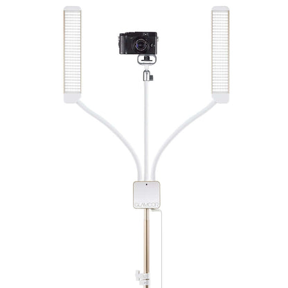 Glamcor MMX Content Creation SparkleWhite Gold Rear View with camera