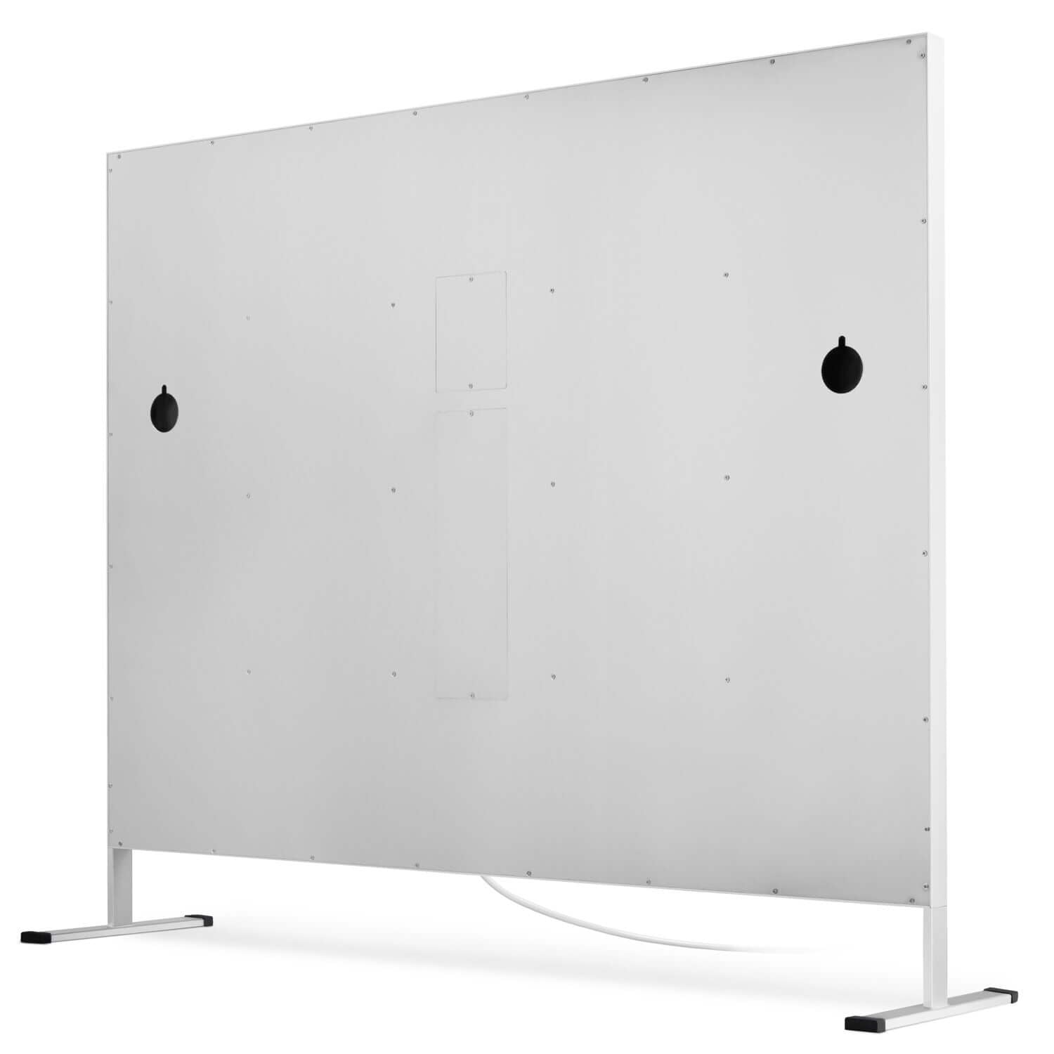 Free-standing SOCIALITE MIRROR horizontal with legs for versatile placement in salons, homes, or beauty studios