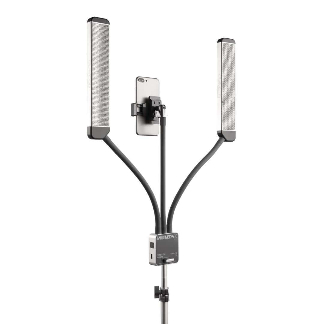 Enjoy the modern look of the SPARKLE Multimedia X Pro Kit, perfect for elevating your beauty and content lighting.